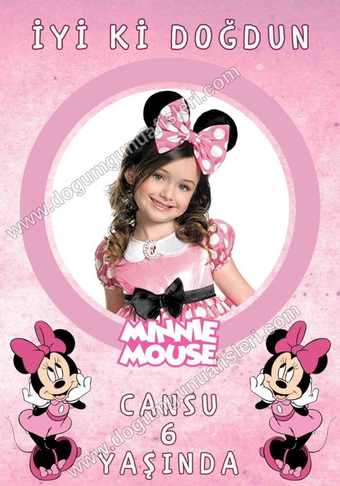 Minnie Mouse Doğum Günü Panosu