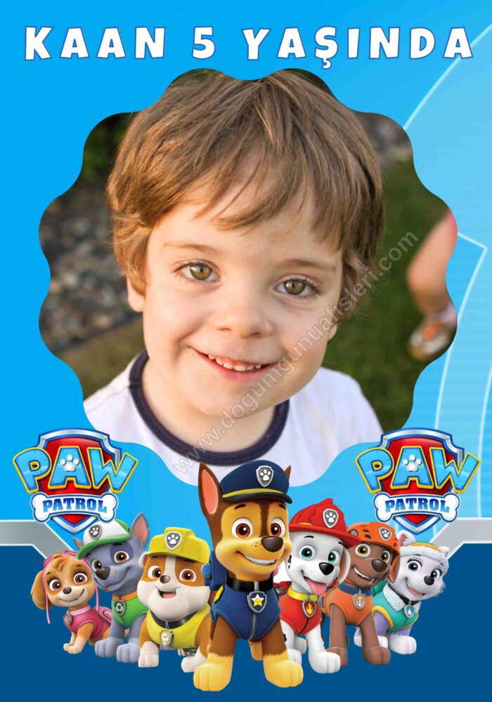 Paw Patrol Doğum Günü Panosu