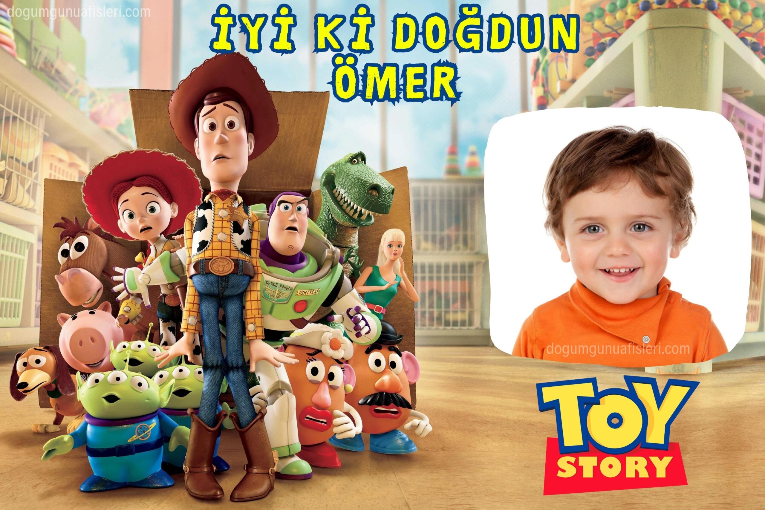 Toy Story Doğum Günü Afişi
